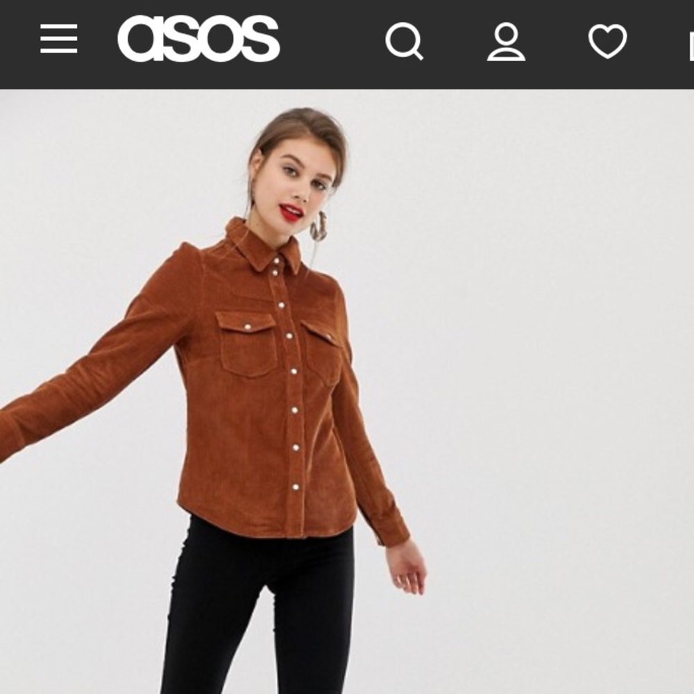 ASOS cord western shirt